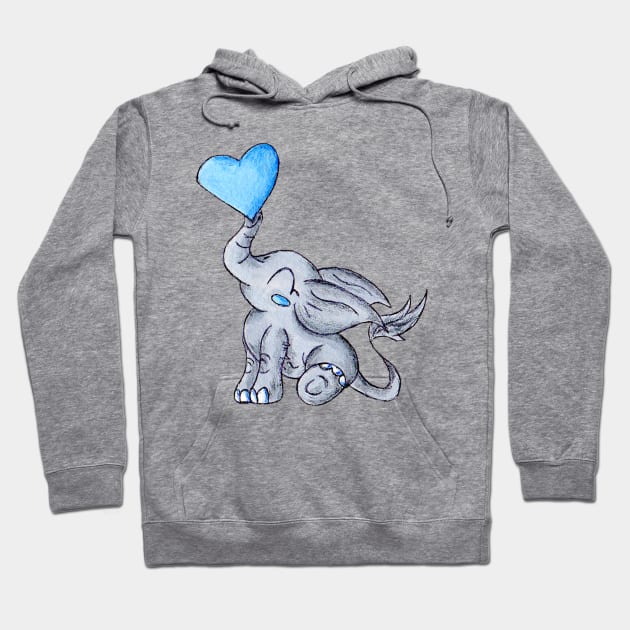 Heart for Baby (Boy) Hoodie by KristenOKeefeArt